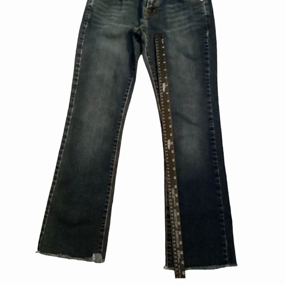GUESS Vintage Low Rise Straight Bootcut Jean Dark Wash 25 - Picture 3 of 9